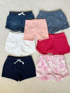 Set of 7 Girls Shorts - 3T